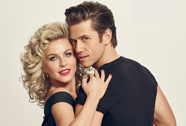 Julianne Hough and Aaron Tveit as Danny & Sandy
