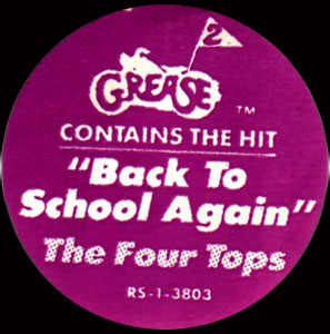 Grease 2 HYPE Sticker that was included on the shrink wrap with the vinyl LP.